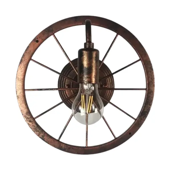 Lanterne roue d'antan