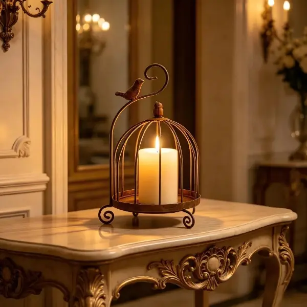 Lanterne volière enchantée et sa lumière