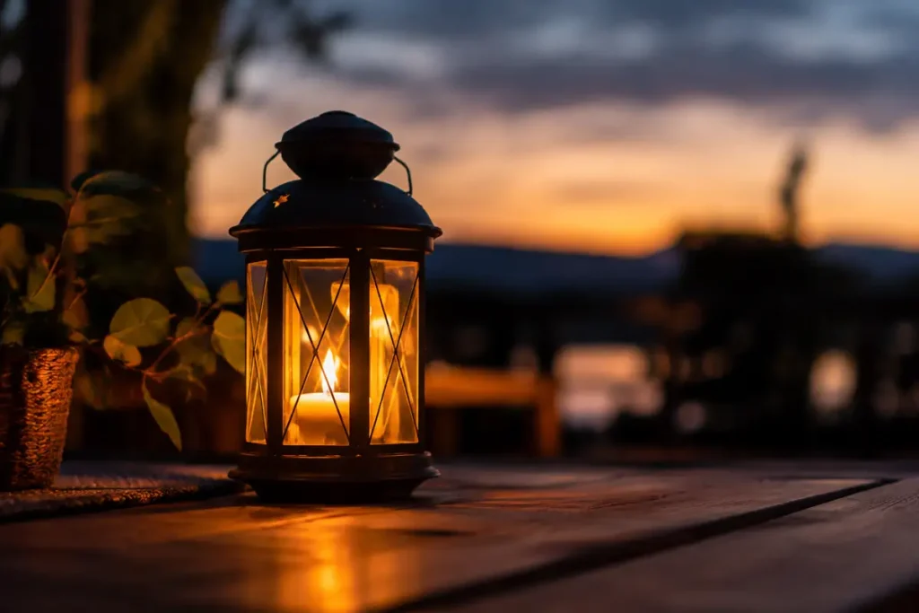 Photographier une lanterne avec sa lumière